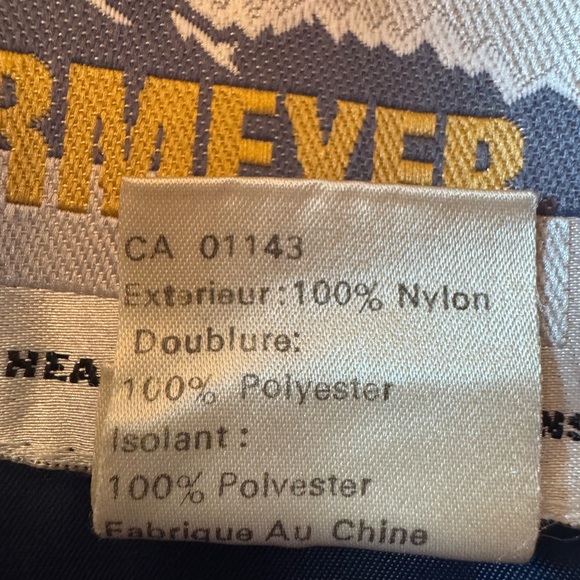 Obermeyer Retro Women’s Sz 8 Quilted Purple Navy Ski Jacket Embossed Floral Back - Picture 11 of 16